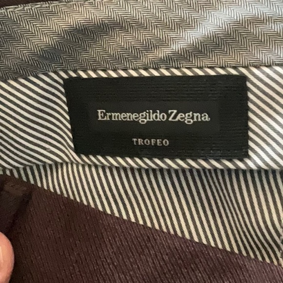 Men’s dress trousers , Maroon colour 100% wool. - Picture 4 of 9